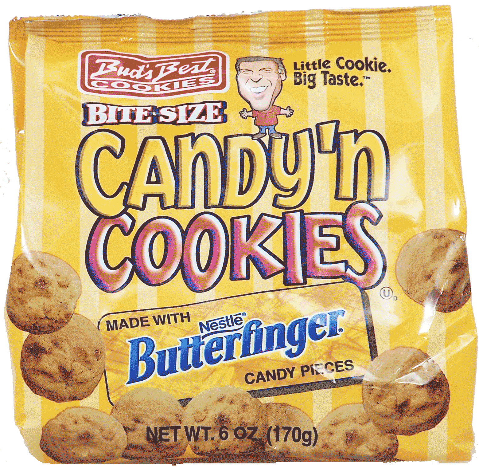 Bud's Best&nbsp;&nbsp;bite size candy'n cookies made with nestle butterfinger candy pieces Full-Size Picture